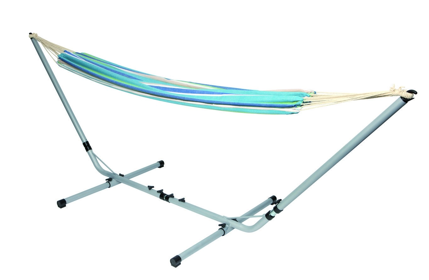 Bo Garden Hangmat Bo-Garden Rumba Blauw Beige - Afbeelding 2