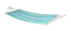 Bo Garden Hangmat Bo-Garden Santa Barbara Met Spreidstok Blauw Beige