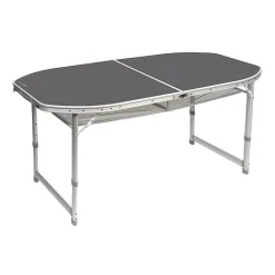 Tafel Bo-Camp Ovaal Koffermodel Grey (150 X 80 Cm)